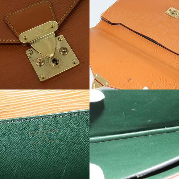 LOUIS VUITTON Epi Serviette Conseiller Briefcase Brown M54423 - Picture 11 of 13